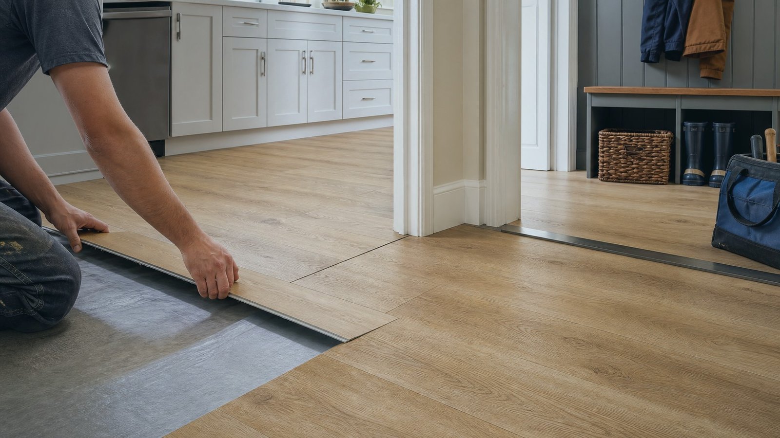 flooring installation and replacement material and finish example for a Maspeth Queens project