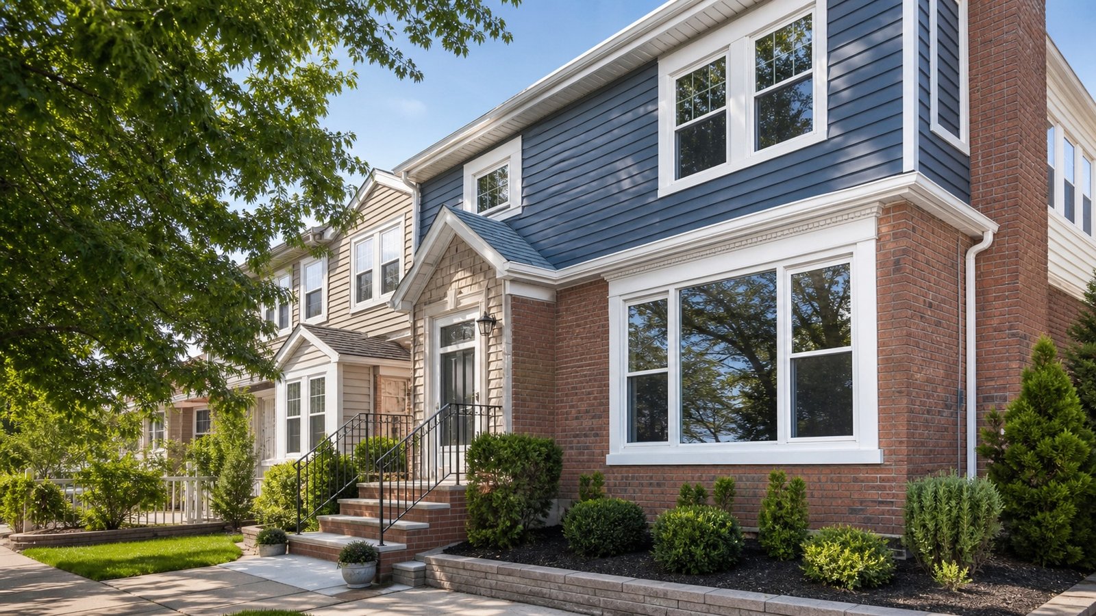 window installation and replacement material and finish example for a Fresh Meadows Queens project