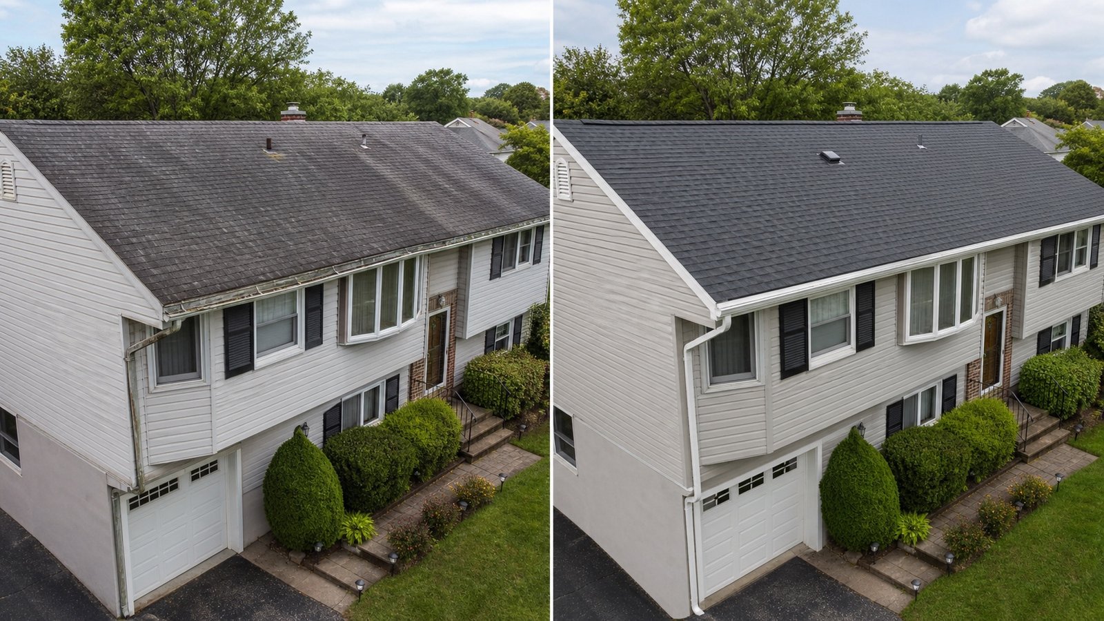 BluRock Services Roofing before and after Ridge Vent Replacement Queens Ny project in Queens, NY.