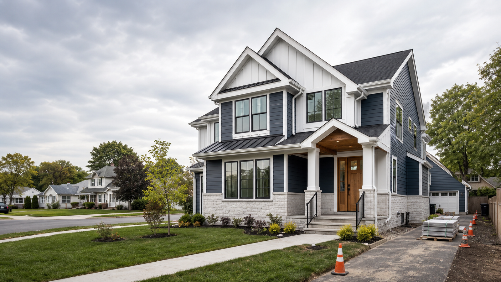 Completed home exterior showing the kind of outcome planned through design consultation